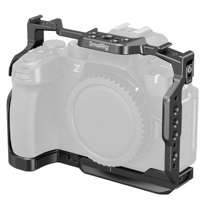 SMALLRIG Z50 II Cage for Nikon Z50 II, Aluminum Alloy Camera Cage with Dual Cold Shoe Mount, 1/4''-20 Threaded Holes, NATO Rail,QD Ports, Quick Release Plate for Arca-Swiss - 4980