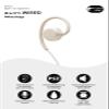 nwm Wired On-Ear Speakers (Open Ear Earphones) Prevents Sound Leakage with PSZ Technology Including Microphone Designed by NTT Sonority in Japan | White Beige view 3