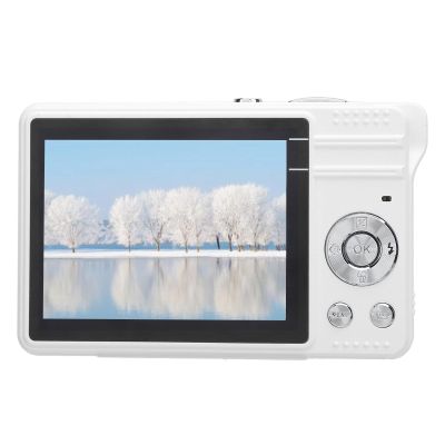 Portable Digital Camera, Rechargeable Vintage CCD Camera, Digital Point and Shoot Camera with High Resolution Imaging for Children Teens Beginners (No Memory Card)