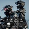 LUVIN Helmet Bluetooth Headset, Motorbike Helmets Bluetooth Headphone Motorcycle Intercom Front & Rear 2-Riders, IP65 Waterproof, 1000mAh, Motorbike Accessories for Men Birthday Gifts view 2