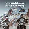 LUVIN Helmet Bluetooth Headset, Motorbike Helmets Bluetooth Headphone Motorcycle Intercom Front & Rear 2-Riders, IP65 Waterproof, 1000mAh, Motorbike Accessories for Men Birthday Gifts view 4