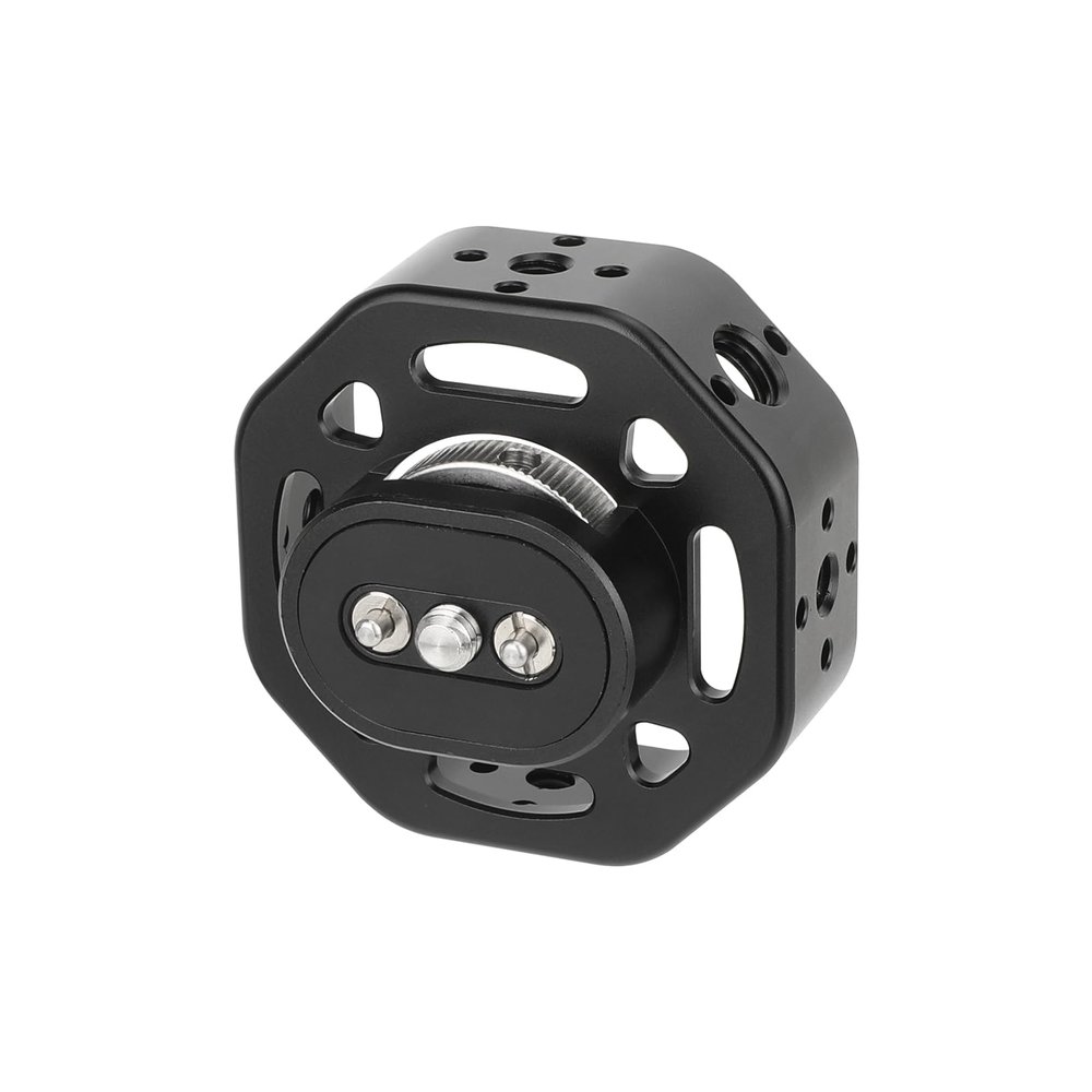 CAMVATE Round Handgrip with 1/4"-20 Thumbscrew Mount for DSLR Camera-3722