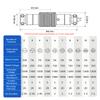1Pcs GX20 20mm 10Pin Docking Aviation Connector, Coupling Female Aviation Socket + Male Plug Kit Panel Metal Wire Connector view 4