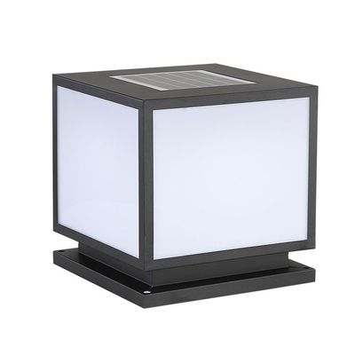 Tyydcmy Intelligent Light Control Without Wiring Solar Pillar Lamp Outdoor IP65 Waterproof Column Lights Courtyard Gardens Parks Villas Gates Lawns Fences Decorative Lighting Fixtures