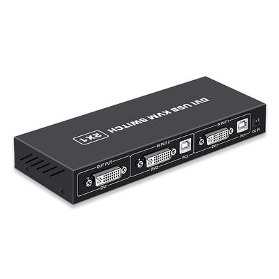 DIIOOMIEEU KVM Two in Out 4K Two Computers Share USB Keyboard and Mouse Print Switcher Box