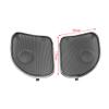 Cnaloo12 Rear Grill Speaker Cover Mesh Black?Chrome Metal For Harley Road Glide FLTRX Davidson Motorbike 2pcs view 2