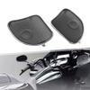Cnaloo12 Rear Grill Speaker Cover Mesh Black?Chrome Metal For Harley Road Glide FLTRX Davidson Motorbike 2pcs view 4