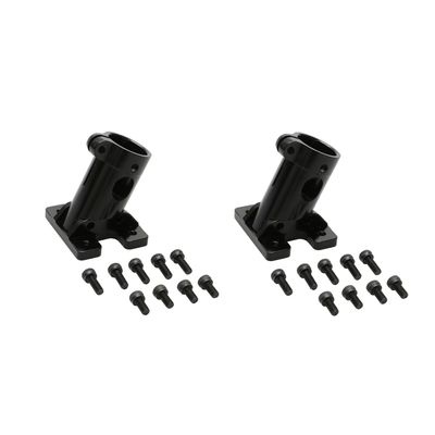 2PCS D16/20/25mm Tripod Fixed Seat 20 Vertical Degree Landing Gear Fixing Mount Carbon Tube Holder Connector Joint for RC Drone(16mm Black)