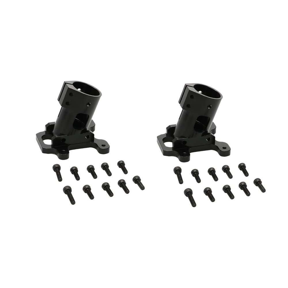 2PCS D16/20/25mm Tripod Fixed Seat 20 Vertical Degree Landing Gear Fixing Mount Carbon Tube Holder Connector Joint for RC Drone(20mm Black)