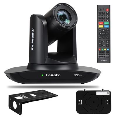 FoMaKo NDI PTZ Camera,AI Auto-Tracking Gen 3, 30x Optical Zoom IP USB3.0 HDMI PTZ Camera for Church Services Worship Education (NDI 6 & NDI HX3 Certified) FMK30UH NDI-B (Black Color)