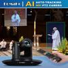 FoMaKo NDI PTZ Camera,AI Auto-Tracking Gen 3, 30x Optical Zoom IP USB3.0 HDMI PTZ Camera for Church Services Worship Education (NDI 6 & NDI HX3 Certified) FMK30UH NDI-B (Black Color) view 4