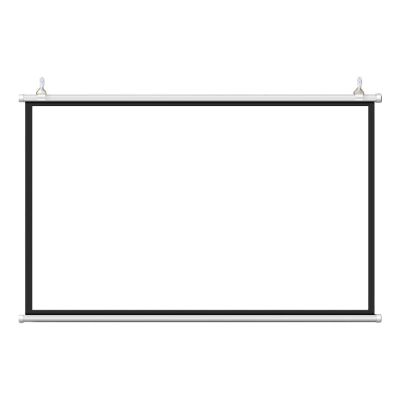 30" , 40" , 50" , 60" , 72" Projector Screen 4:3/16:9, Portable Projector Screen Manual Pull Down, Video Screen For Home Theater Office, Indoor Outdoor Projector Screen White, Wall/Ceiling Mount(4:3,6