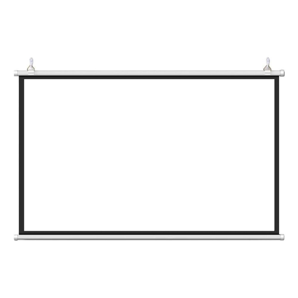 30" , 40" , 50" , 60" , 72" Projector Screen 4:3/16:9, Portable Projector Screen Manual Pull Down, Video Screen For Home Theater Office, Indoor Outdoor Projector Screen White, Wall/Ceiling Mount(4:3,6