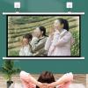 30" , 40" , 50" , 60" , 72" Projector Screen 4:3/16:9, Portable Projector Screen Manual Pull Down, Video Screen For Home Theater Office, Indoor Outdoor Projector Screen White, Wall/Ceiling Mount(4:3,6 view 2