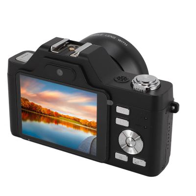 4K 58MP Digital Camera, Auto Focus, Anti Shake, Face Detection, 20x Zoom, 2.88" LCD Vlogging Camera with Wide Angle Macro Lens for Live Streaming (Black)