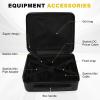 Aramox Satellite Travel Case, Water Shock Proof Portable Satellite Hard Carry Case with Convenient Storage Solutions, for Adapter Cable Power Supply Bracket view 3
