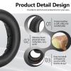 1 Pair Ear Pads Replacement, Earpads Cushions for Sony PlayStation 5 Pulse PS5 3D Wireless Headset, with Noise Isolation Foam, Soft Protein Leather view 4