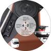 ERoomQ Record Players, Record Player, Vinyl Turntable with 2 Built-in Speakers, 3-Speed Portable Vinyl Player, RCA Outp view 4