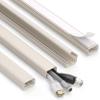 ZhiYo Large Capacity Wire Hiders for TV on Wall for 2-4 Cords, 63in (4xL15.8in) PVC Cable Cover with Adhesive Tape, Snap and Lock Design for Wall Mounted TV, Beige Cord Covers for Wires on Wall view 1