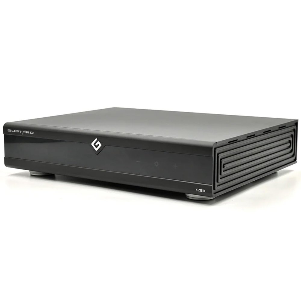 Gustard X26 III DAC Network Streamer 2 * ES9039SPRO Chips Support USB DSD512 PCM768kHz GCLK-02 Clock HiFi Network Bridge Digital Analog Converter USB/LAN/Optic/Coaxial/AES/IIS/Clock Inputs DACs
