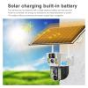 QDVOPHZA Wireless 4G Sim Card Solar Camera 4K 8MP Dual Lens WiFi Surveillance Camera PIR Security Outdoor Waterproof IP PTZ CCTV(4G Camera No Card) view 3
