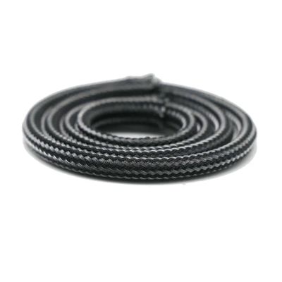 Chunsu 4mm Round PET Braided Sleeving Cable Expandable Sleeve Sheathing 10M(392inch)(Carbon)