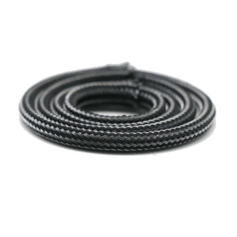 Chunsu 4mm Round PET Braided Sleeving Cable Expandable Sleeve Sheathing 10M(392inch)(Carbon)