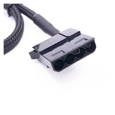 Chunsu 5V USB to IDE Fan Power Adapter Cable CPU Fan Adapter Cables USB Powe Cable -30cm(Sleeved)