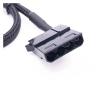 Chunsu 5V USB to IDE Fan Power Adapter Cable CPU Fan Adapter Cables USB Powe Cable -30cm(Sleeved) view 1