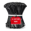 100-1000Pcs Plastic Nylon Cable Ties Self-Locking Cord Ties Straps Adjustable Cables Fastening Loop Home Office Wire Zip Ties view 1