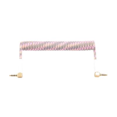 Chunsu Keyboard Coiled TRRS Handmake DIY Split Data Cables Mechanical Keyboard Sofle Data Cable Transfer(48)