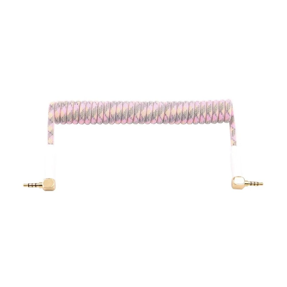 Chunsu Keyboard Coiled TRRS Handmake DIY Split Data Cables Mechanical Keyboard Sofle Data Cable Transfer(48)