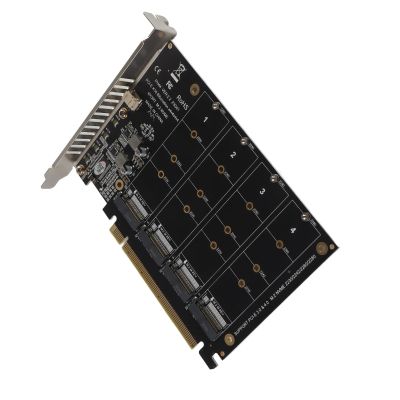 A Card 4 Port M.2 NVMe SSD to PCIE X16 M Key Hard Drive Converter Reader Expansion CardPH44 - M.2 PCIE A for Hard Drive Reader, M.2 Card Reader Expansion, M.2 PCIE A Compatib