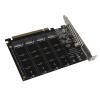 A Card 4 Port M.2 NVMe SSD to PCIE X16 M Key Hard Drive Converter Reader Expansion CardPH44 - M.2 PCIE A for Hard Drive Reader, M.2 Card Reader Expansion, M.2 PCIE A Compatib view 3