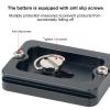 Aluminum Alloy Quick Release Plate Adapter 12cm Standard Arca Connector 1/4 Thread for Quick Mounting of DSLR Cameras view 4