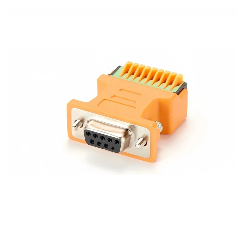 ACGTUY DB9 Female 9 Pin to Terminal Block CAN Terminator CAN Bus Adapter RS232 Serial Port Solderless to Screw Terminal Resistance