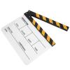 Organic Ylic Board 30x25CM Movie Film Director Action Clap Photography Tool - Professional Film Slate for Directors, Board for Cinema, Studio, Video - Compact Size & L (Yellow view 4