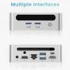GenMachine Mini PC AMD Ryzen 3 4300U, High-Performance Mini Computer for Home and Office, 8GB RAM, 256GB SSD, 4K HDMI, Wi-Fi 6, Bluetooth 5.2, Compact and Quiet Design view 4