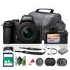 Nikon Z50II Mirrorless Digital Camera with NIKKOR Z DX 16-50mm f/3.5-6.3 Lens Bundle with 64GB Memory Card + Cleaning Kit + More