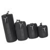 Akozon Black Neoprene DSLR Lens Protective Bags, Set of 4; Small, Medium, Large, and Extra Large view 4
