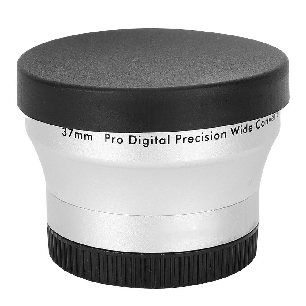 0.45X Silver Ical Glass Camera Wide Angle Magnification Lens for 37mm Camera - Compatible with Camera Wide Angle Lens, Additional Lens