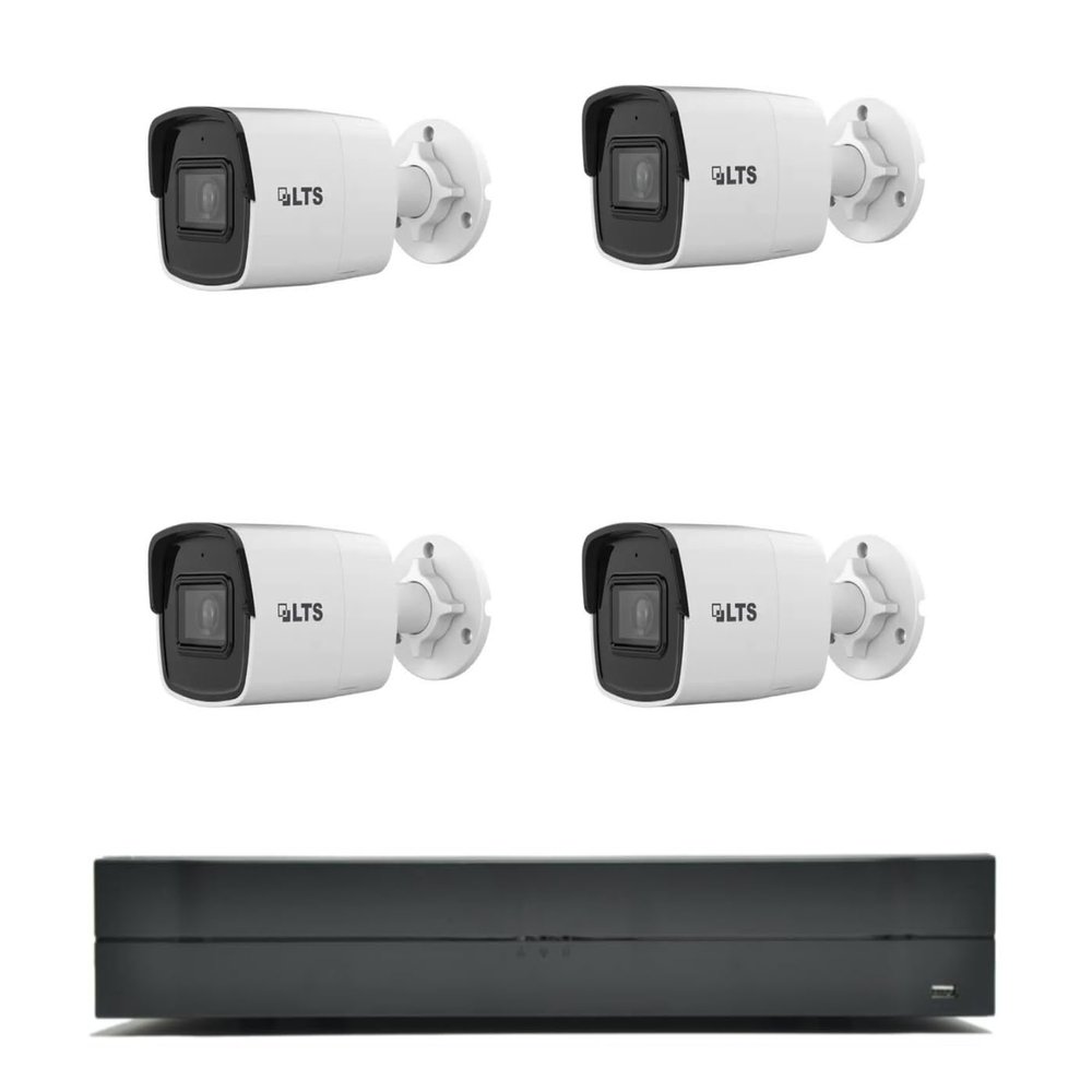 LTS 4-Camera 4MP Bullet Surveillance Bundle with 16-Channel NVR, AI Detection & 4K Output (LTN6216N-P16/LTCMIP8342W-MDA)
