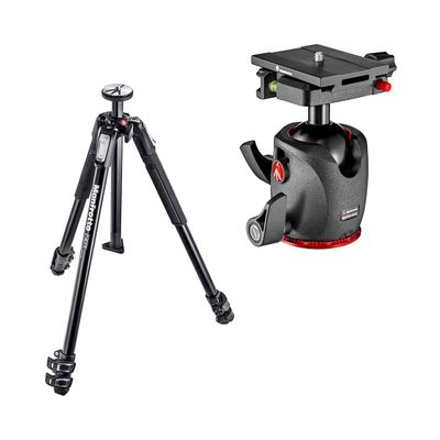 Manfrotto 190X 3-Section Aluminum Tripod with XPRO Magnesium Ball Head and MSQ6PL Quick Release Plate