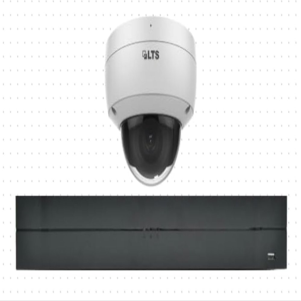 LTS LTCMIP7042W-28MA 4MP Fixed Dome Camera Bundle with LTN6216N-P16 16-Channel NVR, AI Detection & 4K Output