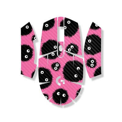 Carbon Fiber Mouse Skin Compatible with Logitech G305 Lightspeed - Soot Sprites - Premium 3M Vinyl Protective Wrap Decal Cover - Easy to Apply | Crafted in The USA by MightySkins