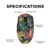 Glossy Glitter Mouse Skin Compatible with Logitech G305 Lightspeed - Rastafari Kush - Premium 3M Vinyl Protective Wrap Decal Cover - Easy to Apply | Crafted in The USA by MightySkins view 3