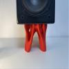 3D-Printed Speaker Stands (Set of 2)  Generative Design Inspired by Organic Structures for Modern Studio Setup (White) view 3