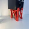 3D-Printed Speaker Stands (Set of 2)  Generative Design Inspired by Organic Structures for Modern Studio Setup (White) view 4