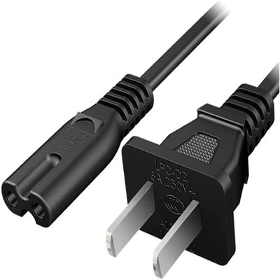 10ft Prong Power Cord for Sony PS5, PlayStation 5, Xbox One S/X Series X/S