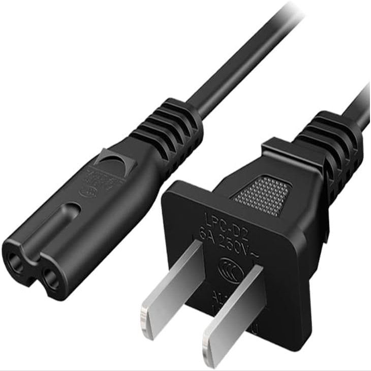 10ft Prong Power Cord for Sony PS5, PlayStation 5, Xbox One S/X Series X/S